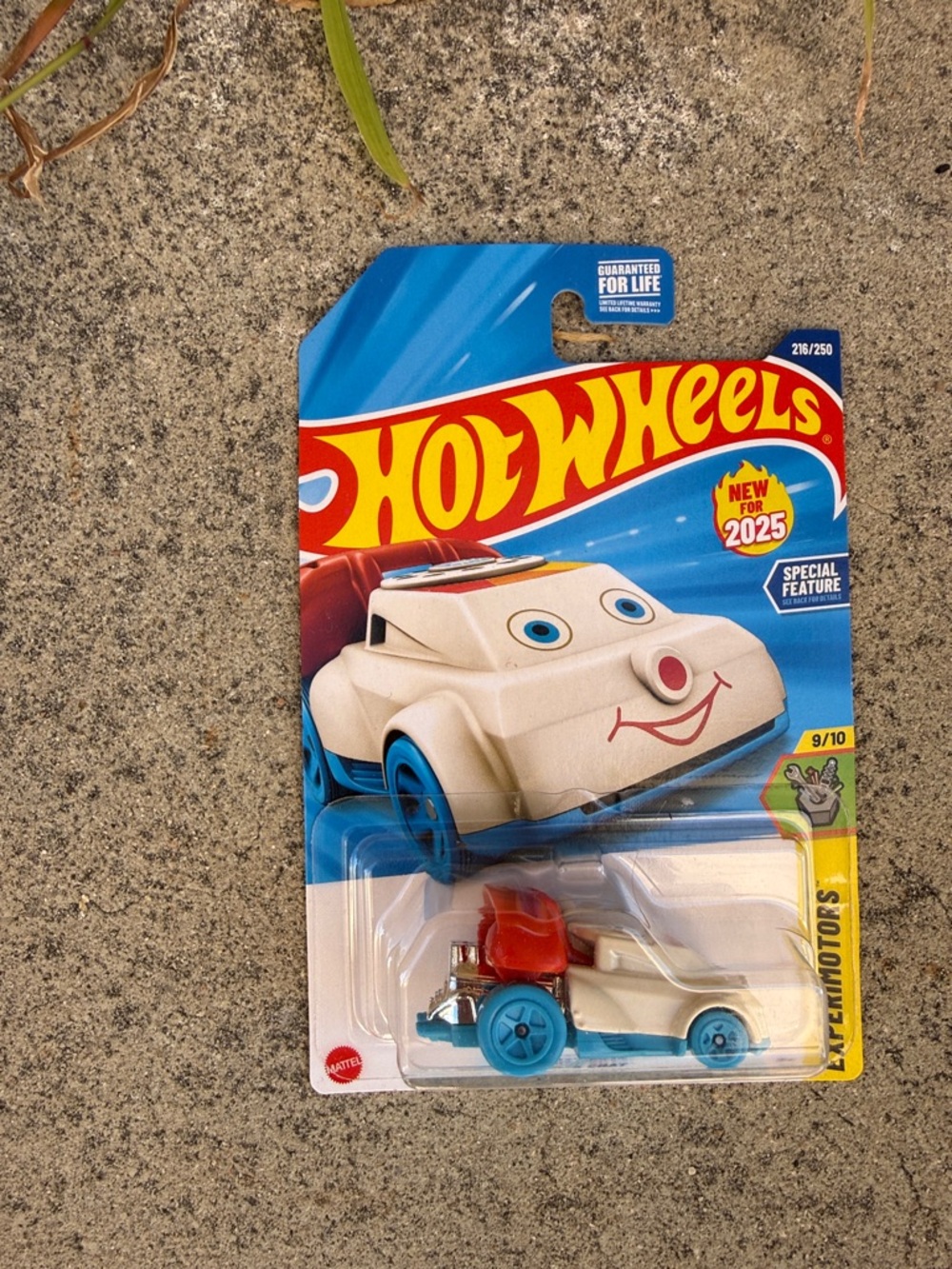 QUICK CHAT White and Blue Telephone Toy Car with Red Roof Accent